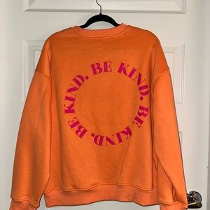 Bailey Rose - NWOT - Be Kind Cotton Blend Sweatshirt - Orange - Large